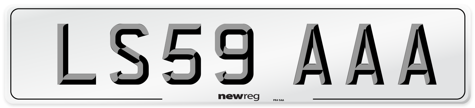 LS59 AAA Number Plate from New Reg
